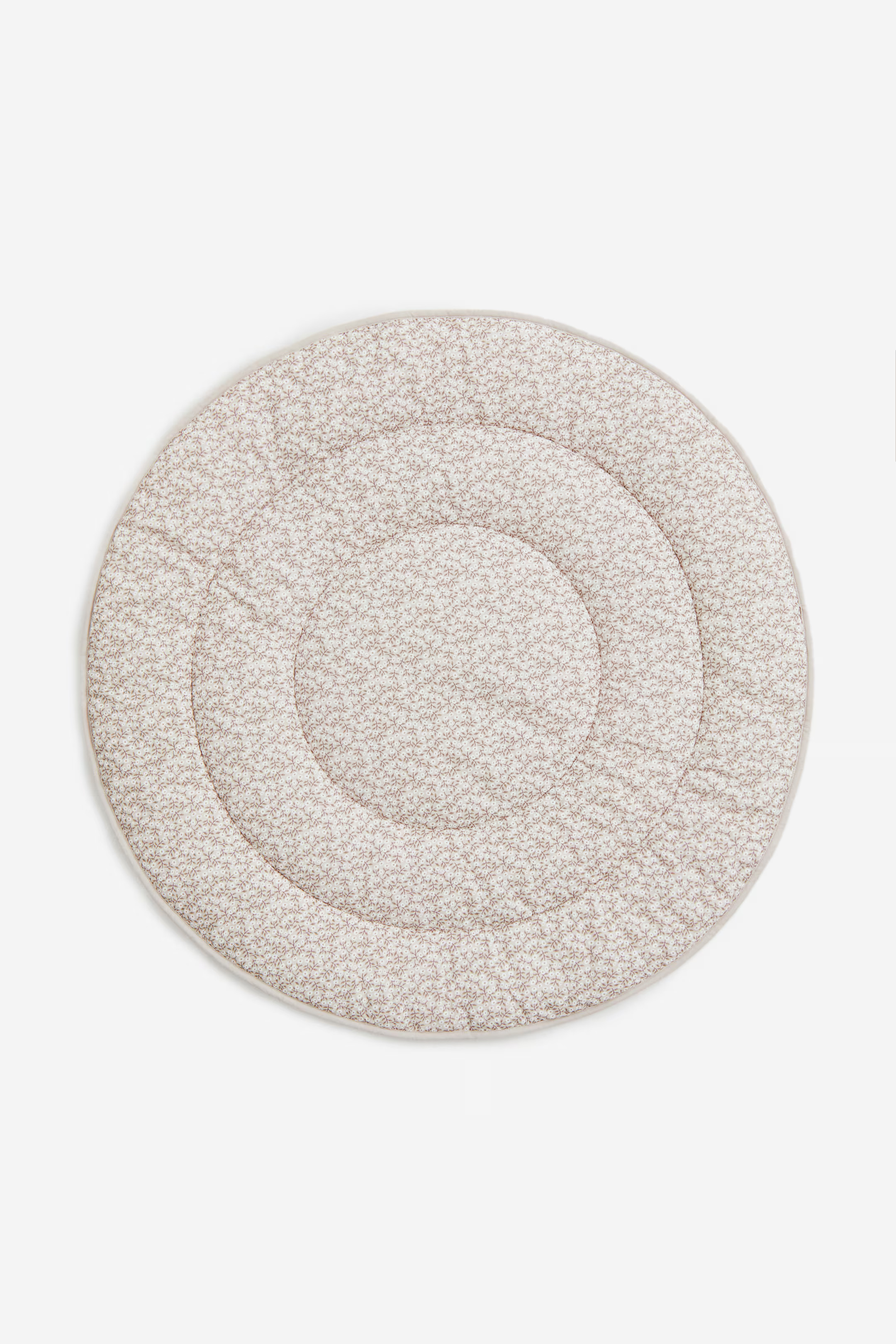 Quilted Cotton Baby Mat - Light beige/floral - Home All | H&M US | H&M (US + CA)