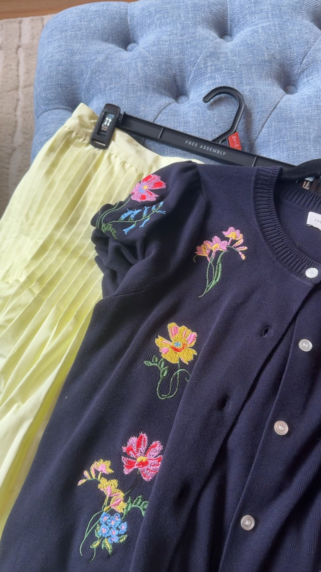 The most darling Walmart outfit ever. I’m going to try it on later today but wanted to show you while everything is in stock and the skirt is on major markdown. I wore two size medium in both.