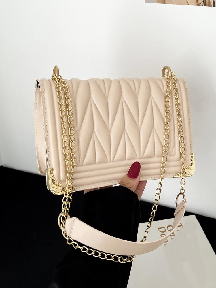 Schultertasche mit Kette | SHEIN