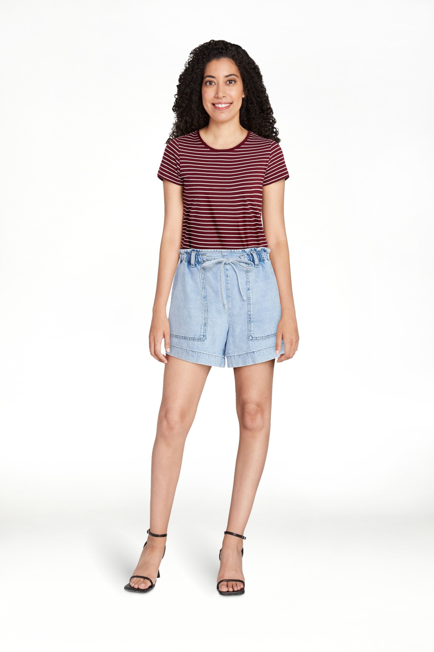 Time and Tru Women's Drapey Utility Shorts, 4" Inseam, Sizes XS-XXXL | Walmart (US)