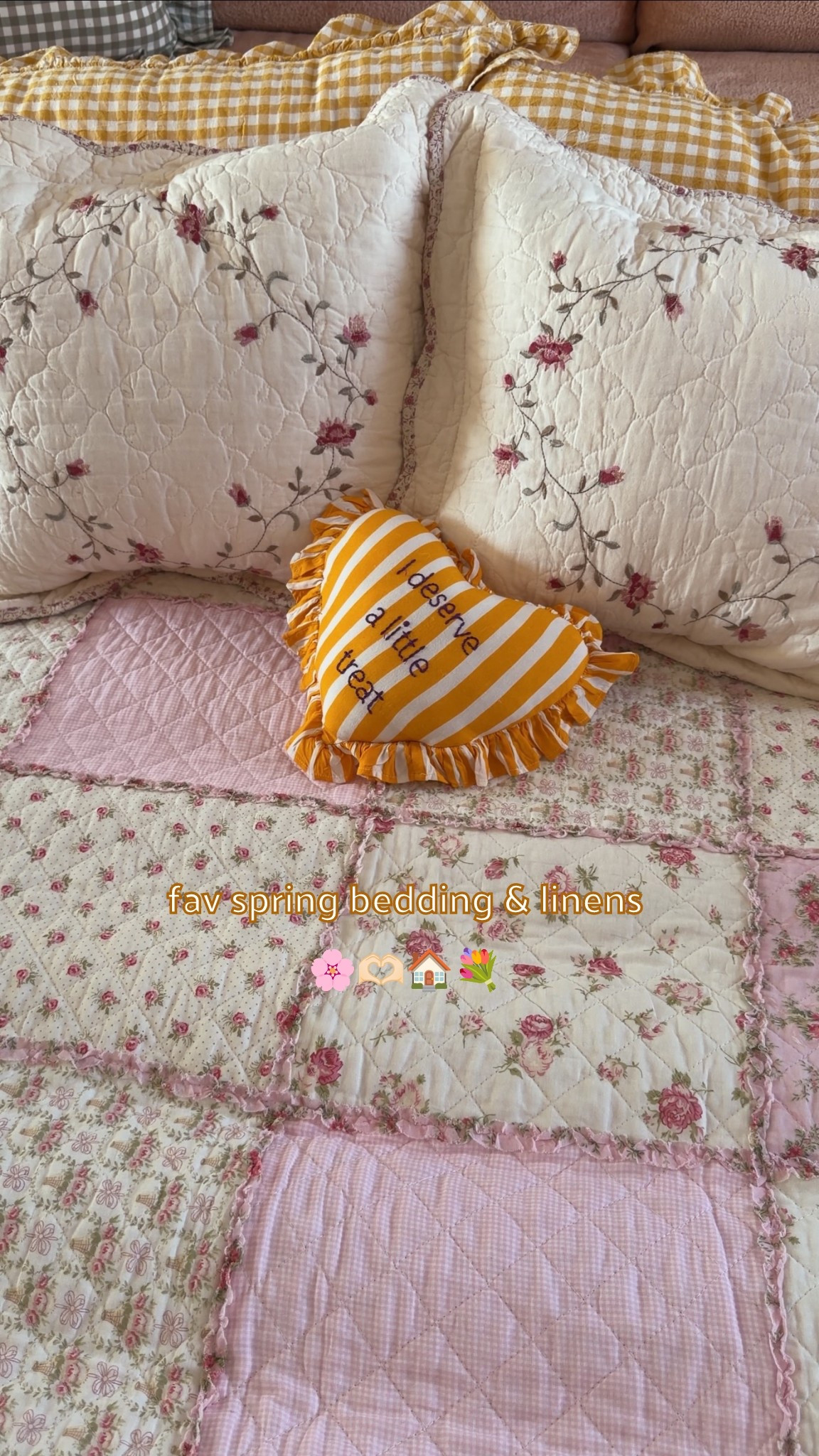 My favorite spring bedding & linens to make the home feel extra cozy & eclectic 🫶🏻🏠💐

#LTKSeasonal #LTKHome