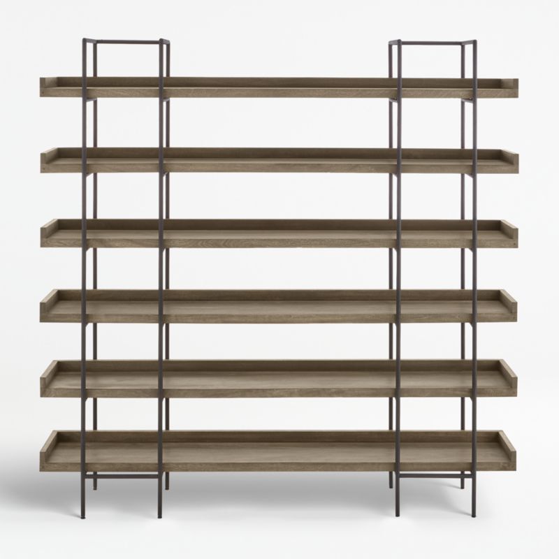 Beckett Grey Wash 6-High Bookshelf + Reviews | Crate & Barrel | Crate & Barrel