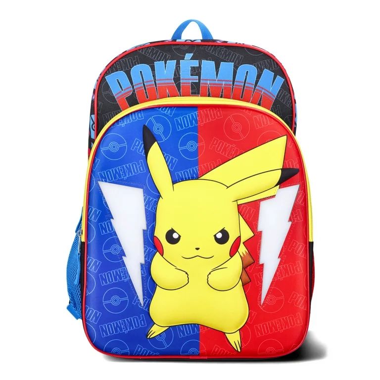 Pokemon Pikachu Boys 17" Light Up Backpack Multi-Color | Walmart (US)