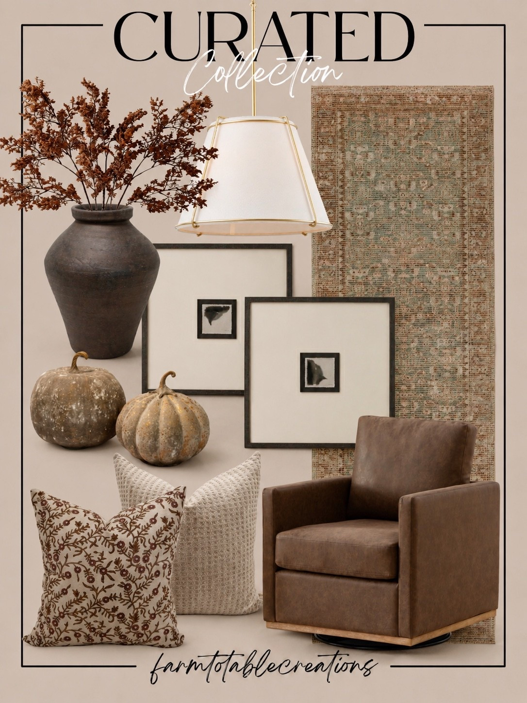 The Curated Fall Home Edit 🍂

Warm textures, rich earthy tones, and those cozy little details that make a home feel ready for fall. From the gorgeous swivel chair and vintage-inspired rug to the layered pillows, statement lighting, artwork, and seasonal accents—this collection has everything needed to bring that warm, collected feeling home.

Shop all of these fall home favorites right here on LTK! 🤎

#LTKHome #LTKSeasonal #FallHomeDecor #FallDecor #CozyHome #HomeDecor #FallFinds #CuratedHome

#LTKHome #LTKSaleAlert #LTKSeasonal