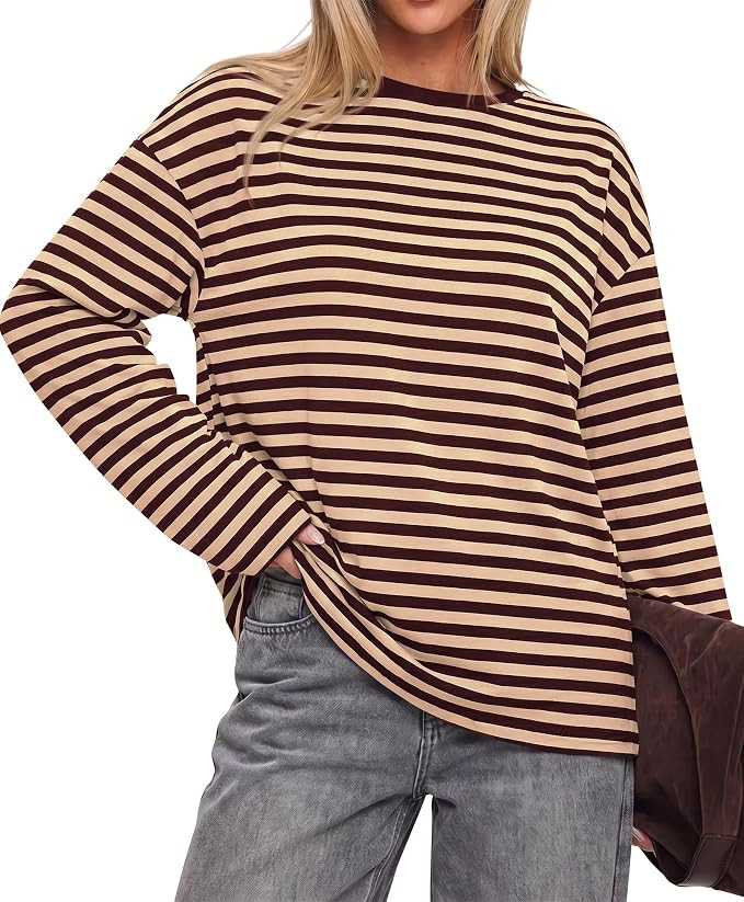 BTFBM Womens Long Sleeve Tops 2026 Fall Fashion | Amazon (US)