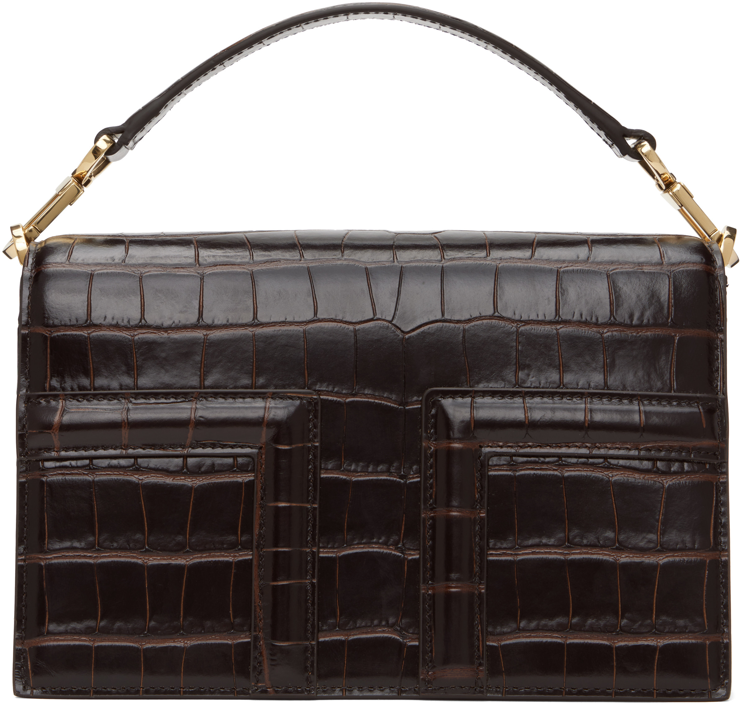 TOTEME Brown Mini T-Flap Bag | SSENSE