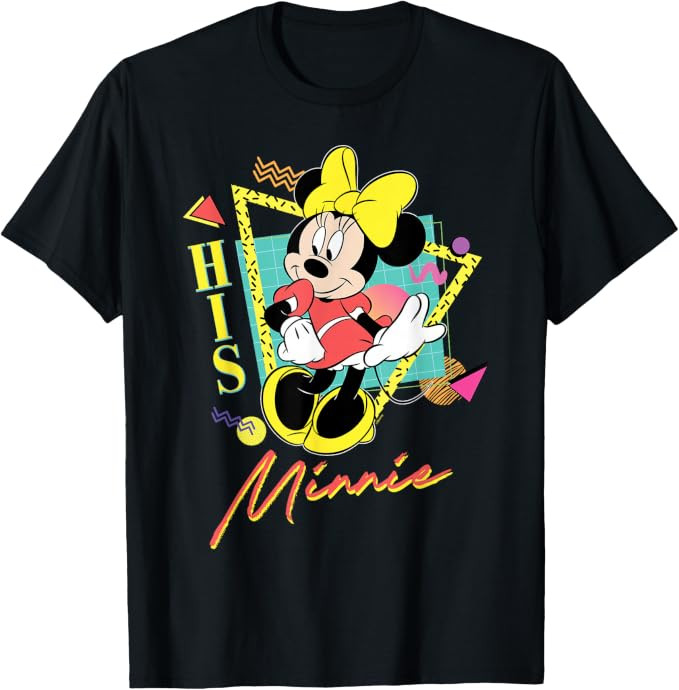 Disney Minnie Mouse Retro '90s Couples Matching His Minnie T-Shirt | Amazon (US)