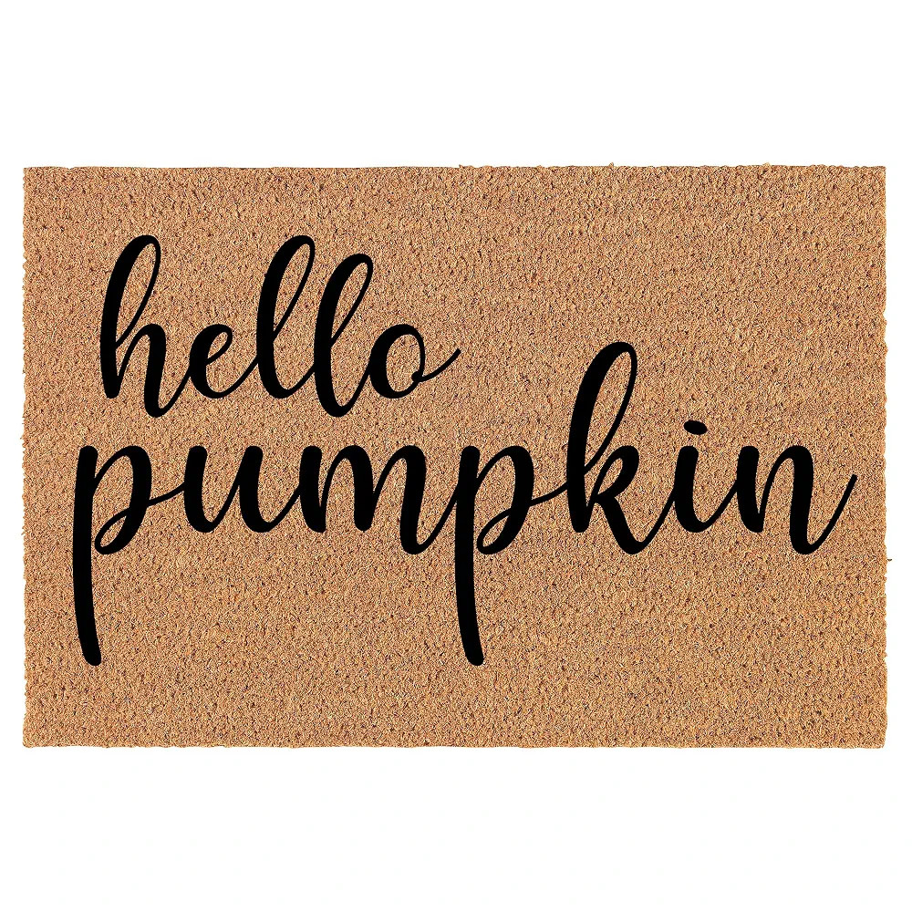 Doormat Natural Coco Coir Door Mat Hello Pumpkin (24" x 16") | Amazon (US)