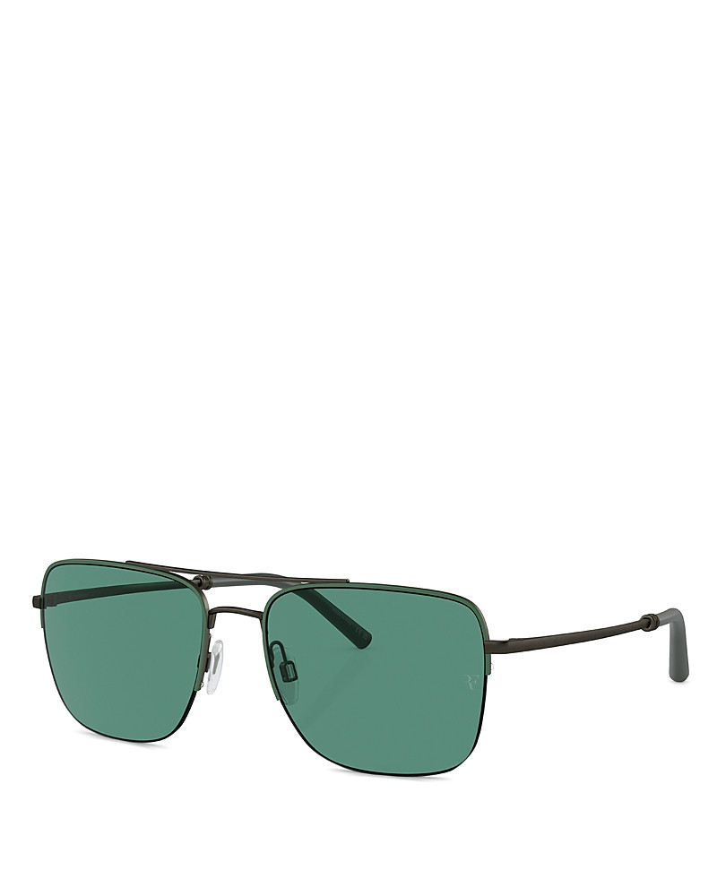 Oliver Peoples x Roger Federer R-2 Aviator Sunglasses, 56mm | Bloomingdale's (US)