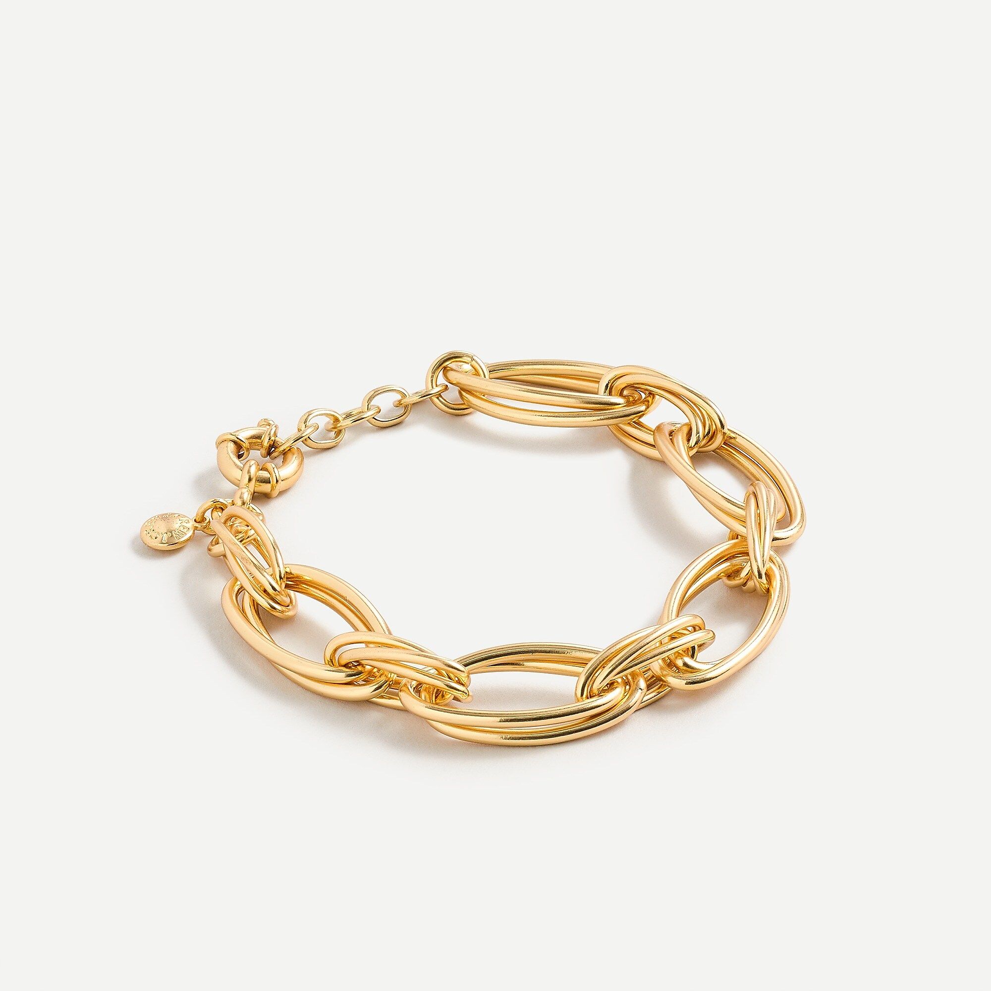 Layered gold link bracelet | J.Crew US