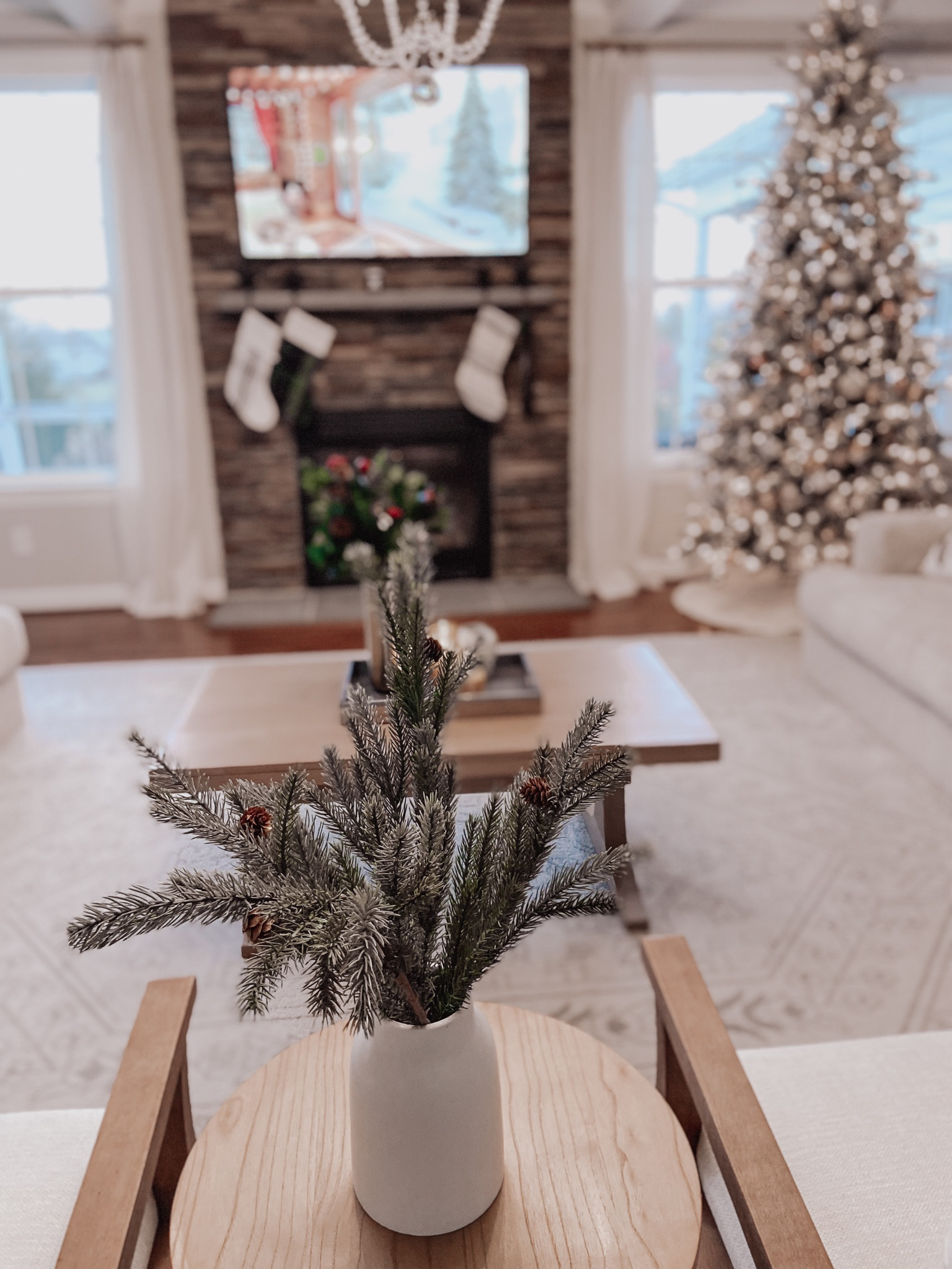 Christmas Holiday Decor
Faux pine stems with pine cones
Christmas Stockings
Christmas Tree

#LTKhome #LTKHoliday