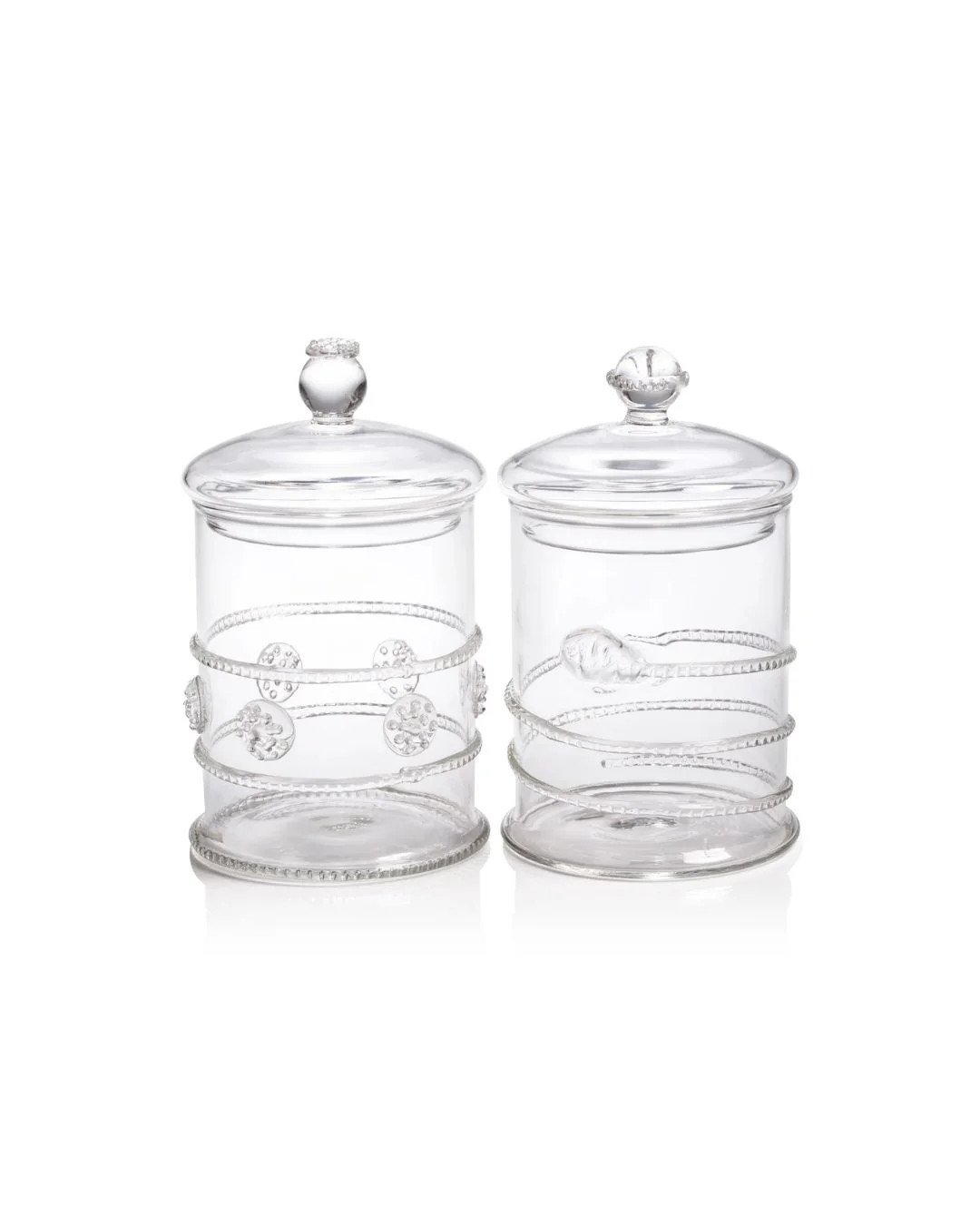 Ophelia Glass Jar, Set of 2 | Brooke & Lou | Brooke and Lou