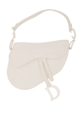 Dior Saddle Bag in White | FWRD 