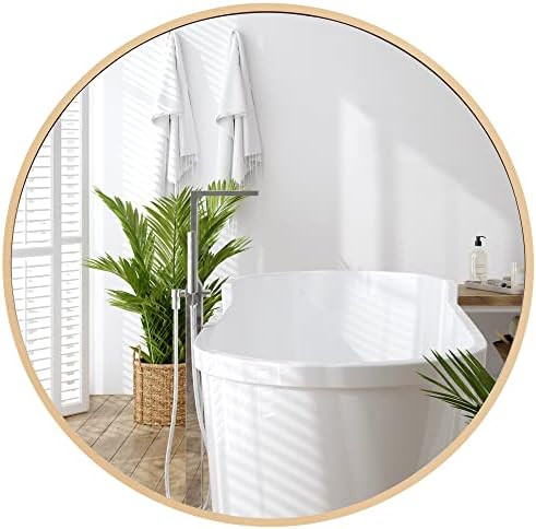 Americanflat Framed Gold Round Mirror 20" - Circle Mirror for Bathroom, Bedroom, Entryway, Living... | Amazon (US)