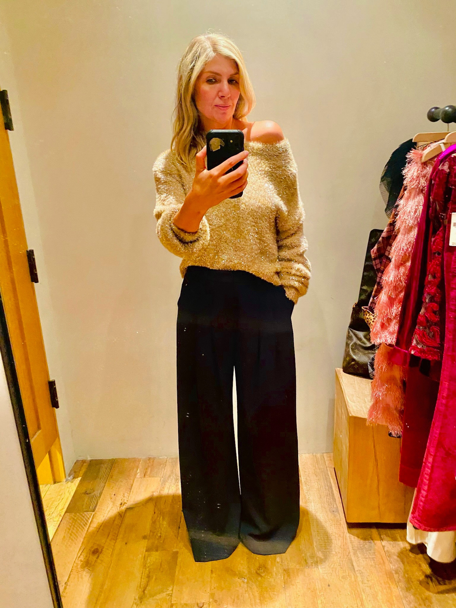 Sparkly Sweater + Black Pants 
=
🎄💫🎄 Perfection

#LTKSeasonal #LTKHoliday #LTKstyletip