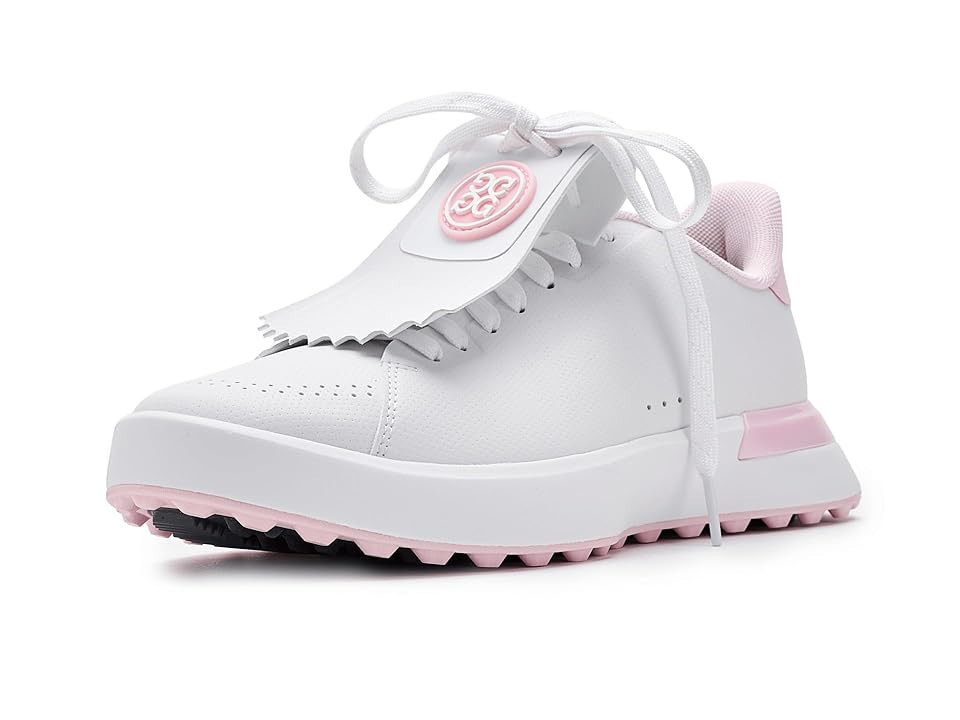 GFORE G.112 Perforated Kiltie Hybrid Golf Shoes Women's Golf Shoes Snow/Blush: 7.5 M | Zappos.com