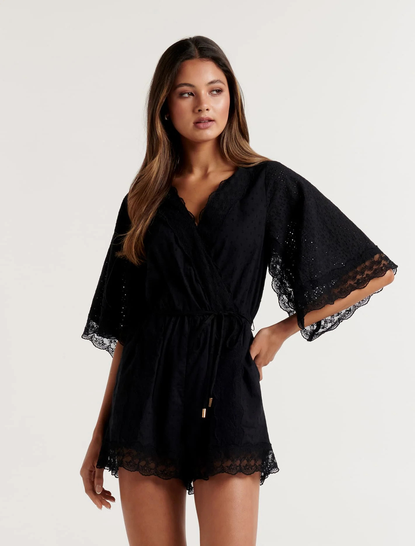 Carlie Broderie Resort Playsuit | Forever New (AU)