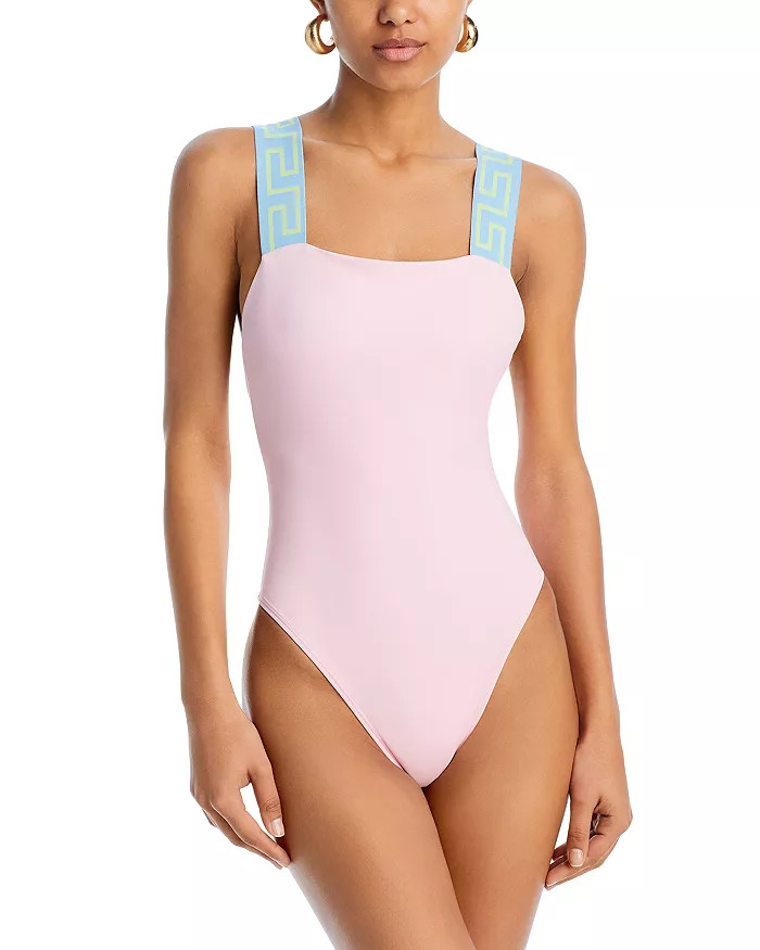 Contrast Straps One Piece Swimsuit | Bloomingdale's (US)