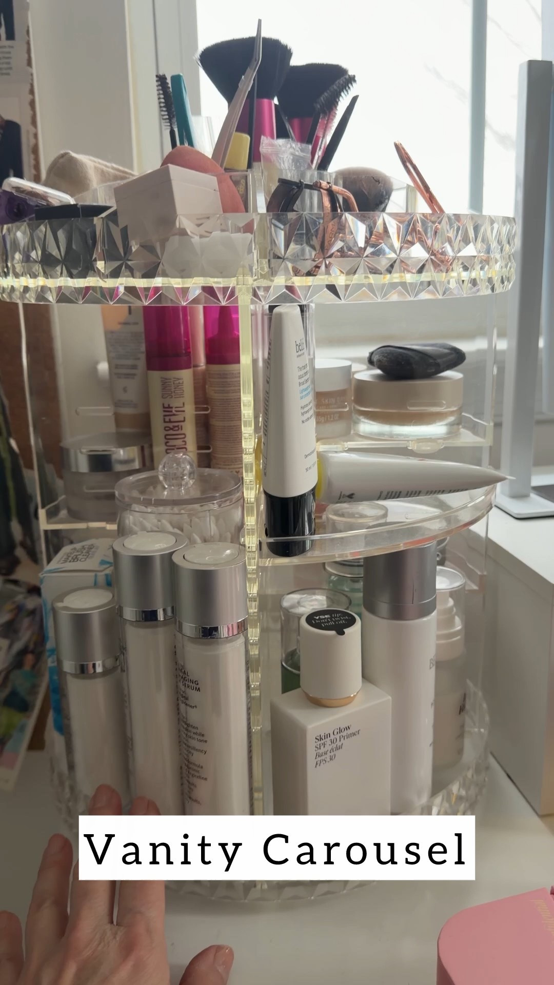 I just love this thing. I have a sewing table (I store I was going learn to sew) that I ended up turning into a make up vanity. This sits on top. I have so many of my favorites right there at my fingertips when I need them. Amazon $15 and I’ve used it for years :)

#LTKBeauty #LTKgrwm #LTKHome