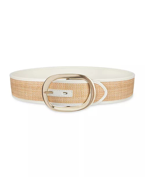 Women's Two-in-One Reversible Oversized Statement Buckle Belt | Macy's
