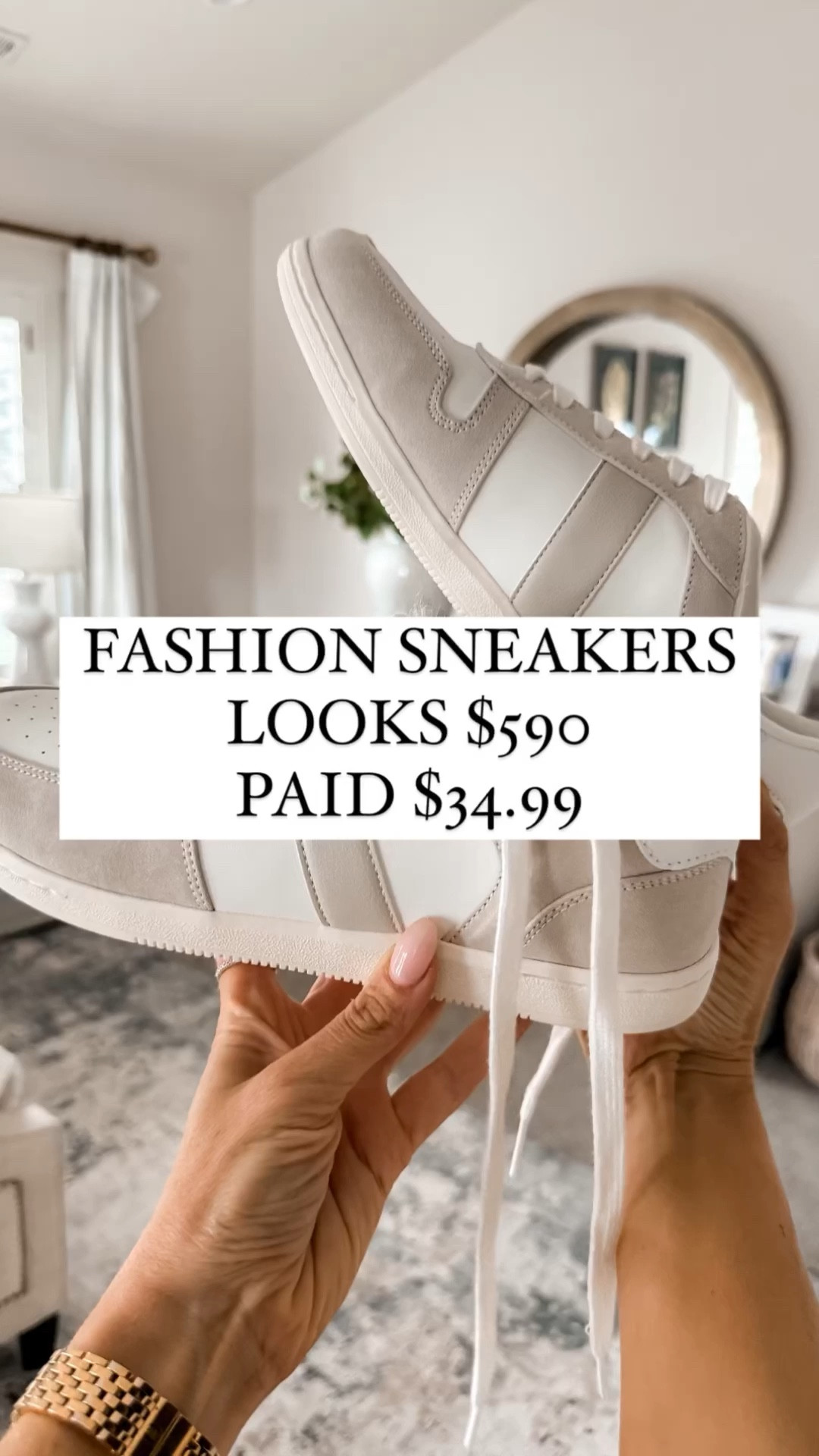 $34.99 vs $590 for the designer version these remind me of!! They are the PERFECT neutral shoe that will go with ANYTHING! They are also very comfortable.

These sneakers run true to size! I'm a 10 and wear a 10 in these.

You do NOT need to spend a lot of money to look and feel INCREDIBLE!

I’m here to help the budget conscious get the luxury lifestyle.

Summer Fashion / Summer Outfit  / Target Fashion / Affordable / Budget / Women's Classic Outfit / Classic Style / Elevated Style / Workwear / Lookalikes / White Sneakers / White Shoes / Everyday Shoes / Casual Outfit / Dress Up or Down #LTKshoecrush #LTKfindsunder50

#LTKSeasonal