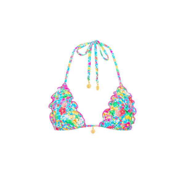 Lettuce Edge Bralette Bikini Top - Mermaid Garden | Kulani Kinis US