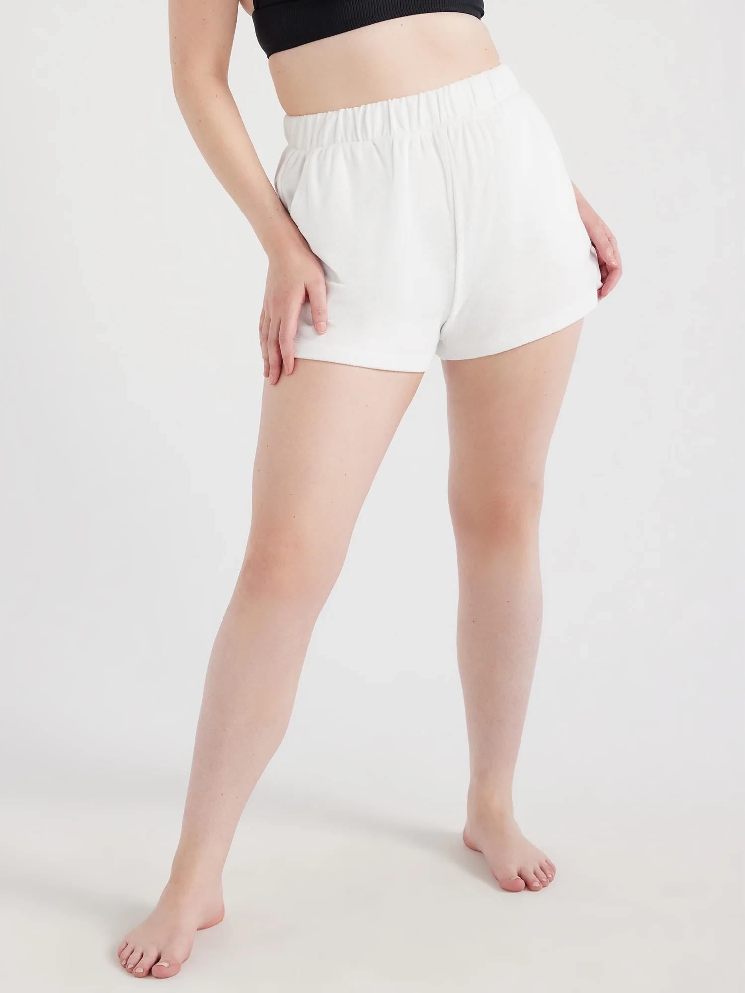 Time and Tru Women's and Women's Plus Terry Coverup Shorts, Sizes S-2X - Walmart.com | Walmart (US)