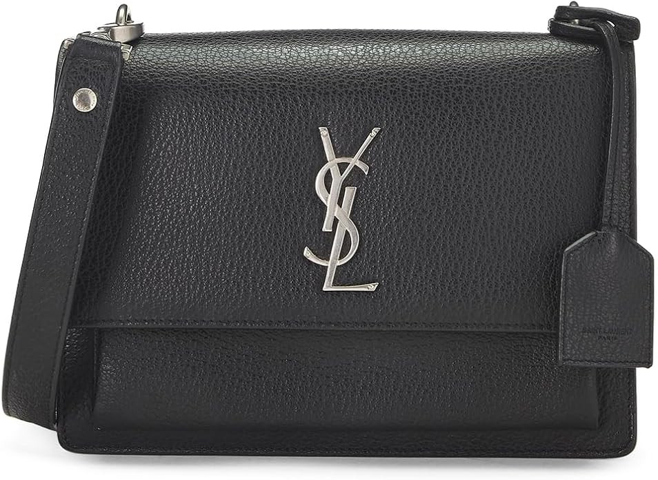 WHAT GOES AROUND COMES AROUND Women's Pre-Loved YSL Calfskin Medium Sunset Bag | Amazon (US)
