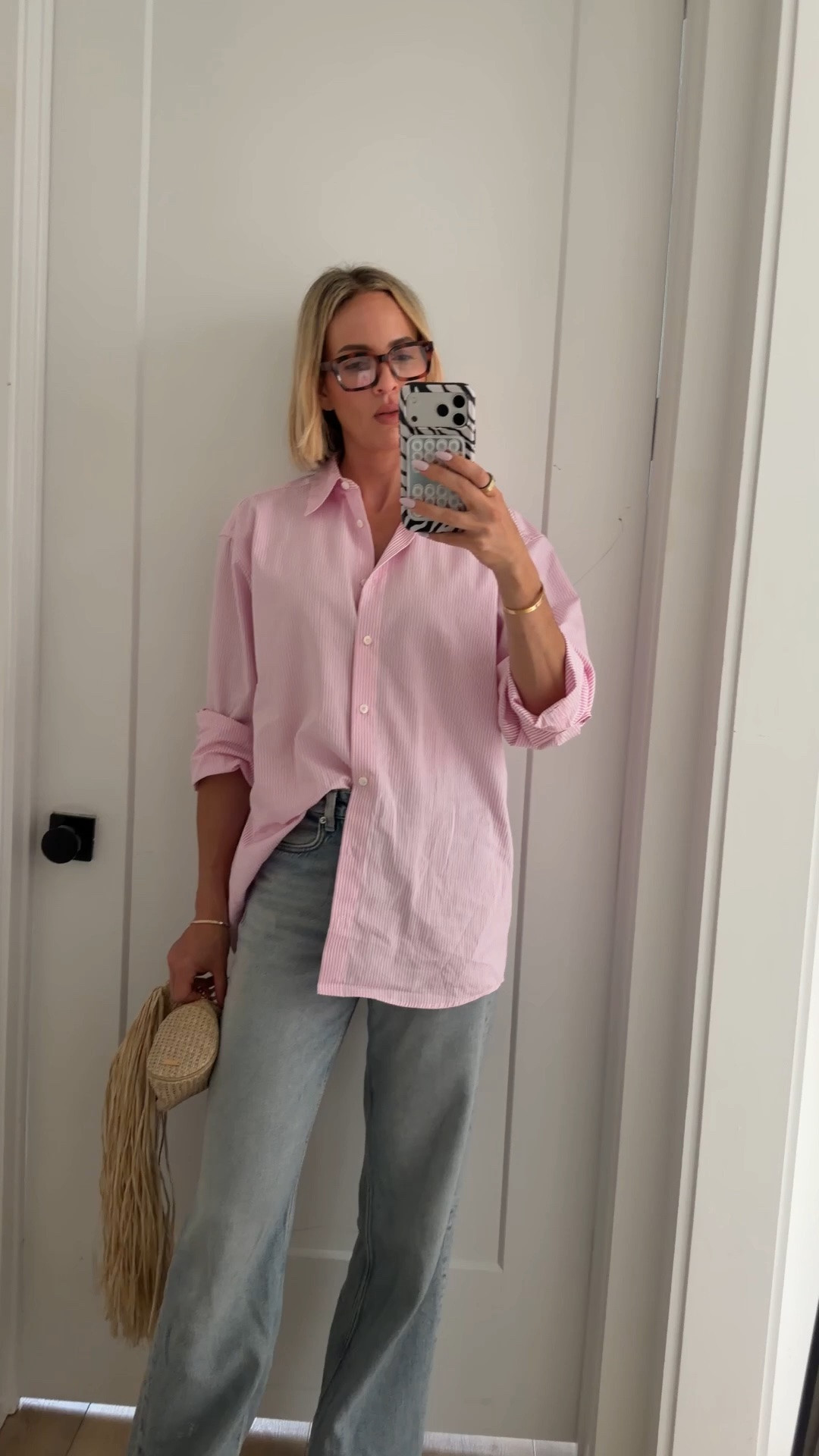 Jeans run a little bit big, but I kind of like that. Size down if you want them to be tts. Shoes went small. Order a half size up. Wearing a 36 in the top￼


@Steve Madden US

#LTKSaleAlert #LTKootd #LTKTall