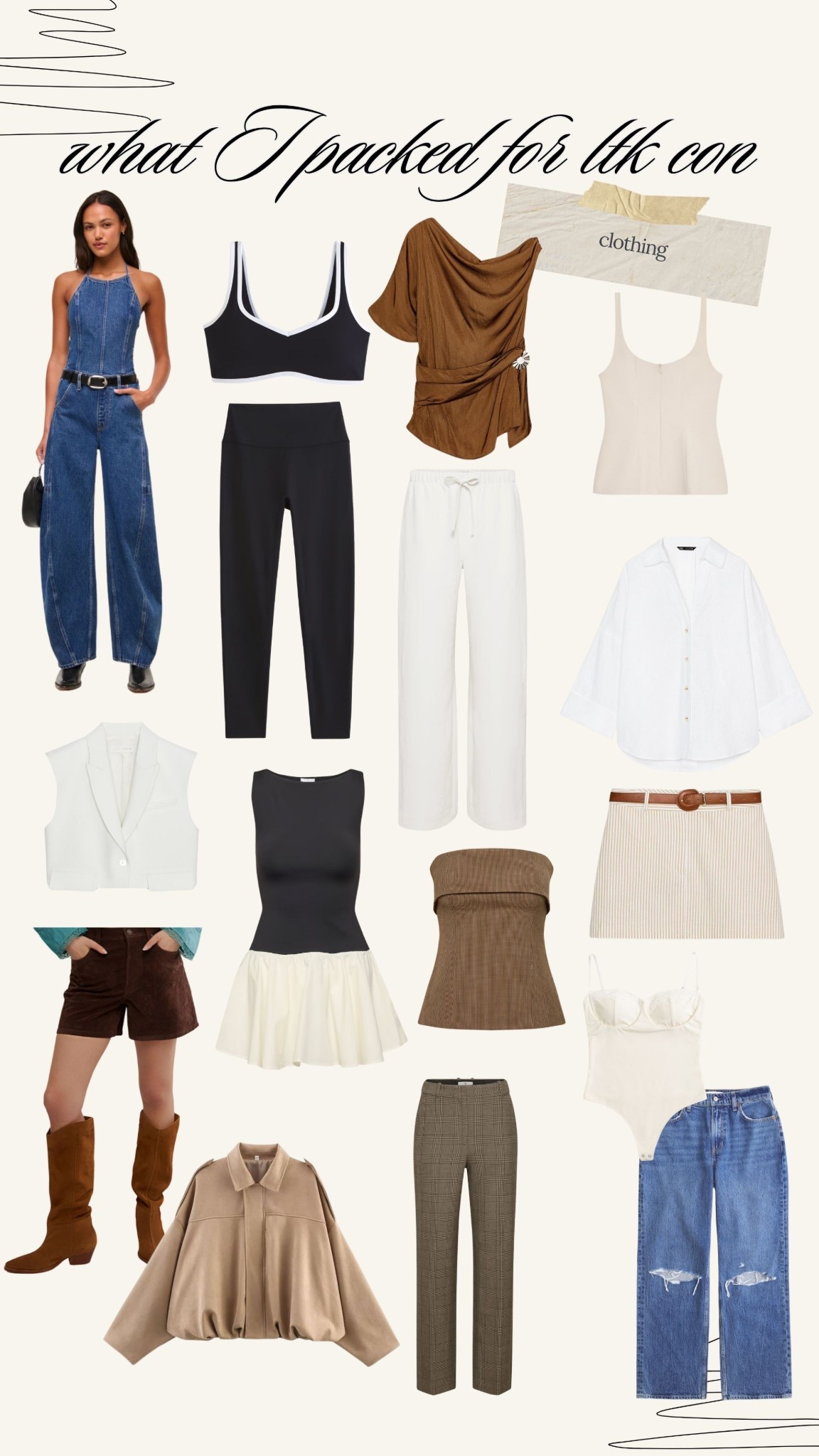 What I packed for LTK Con 

#LTKCon