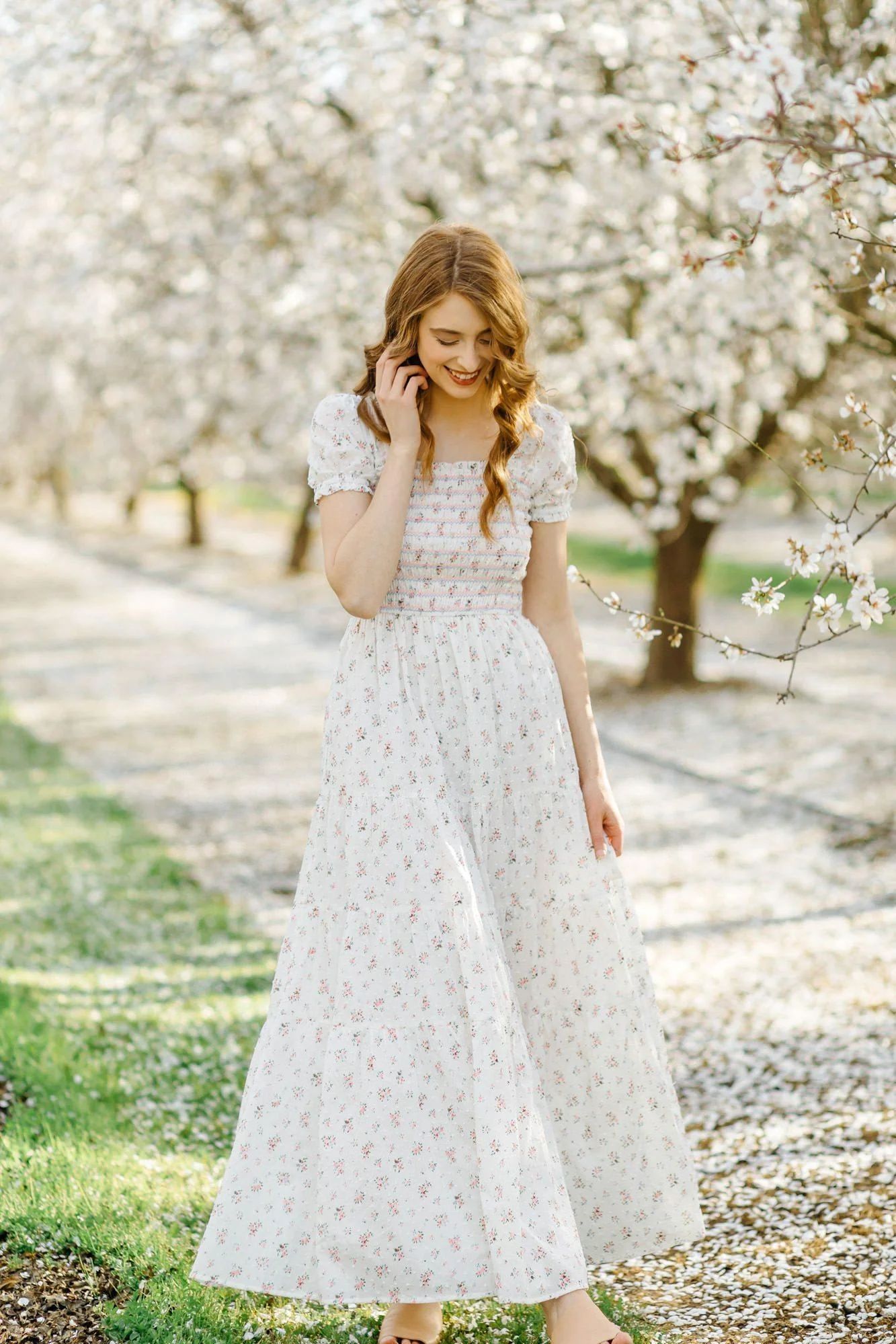 Laura Smocked Floral Maxi Dress | Morning Lavender