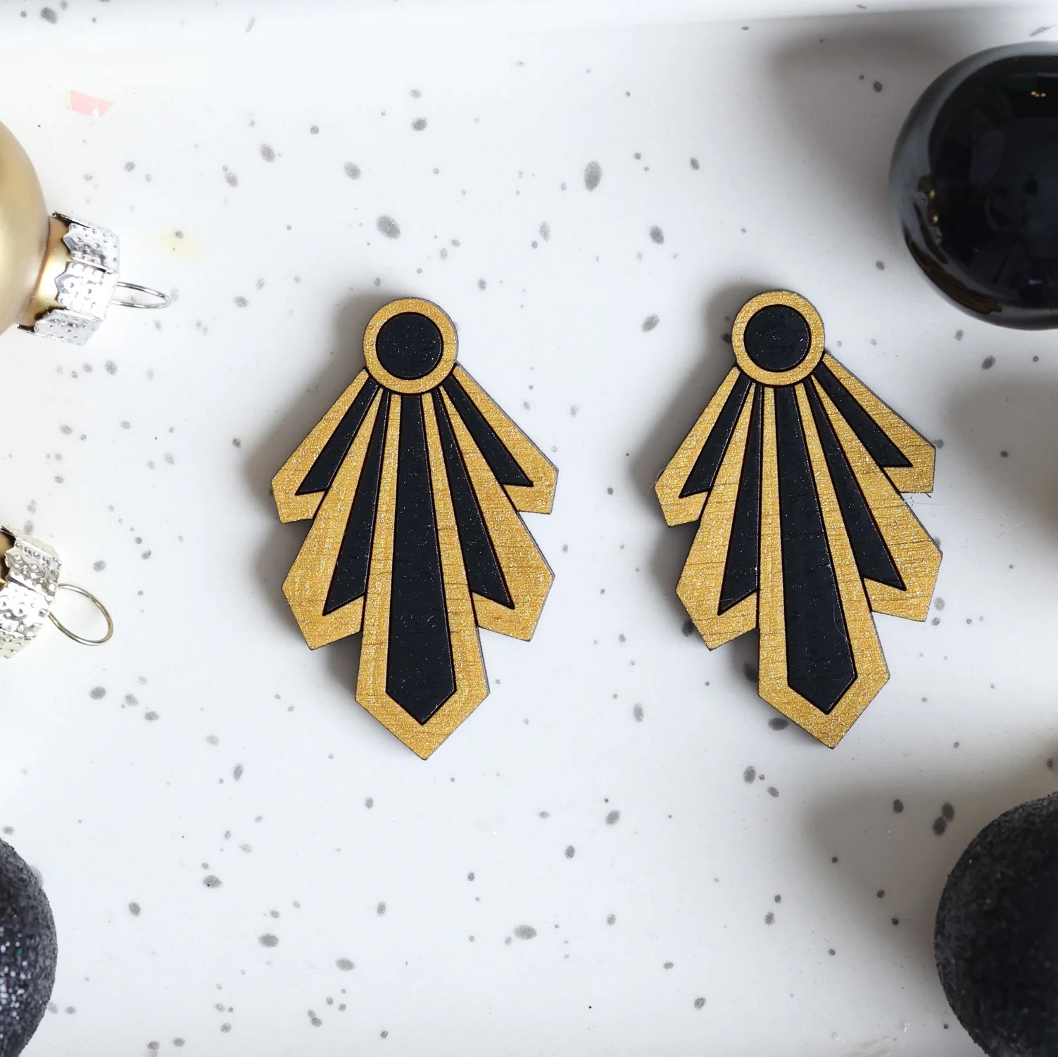 Art Deco Radiant Stud Earrings | Le Chic Miami