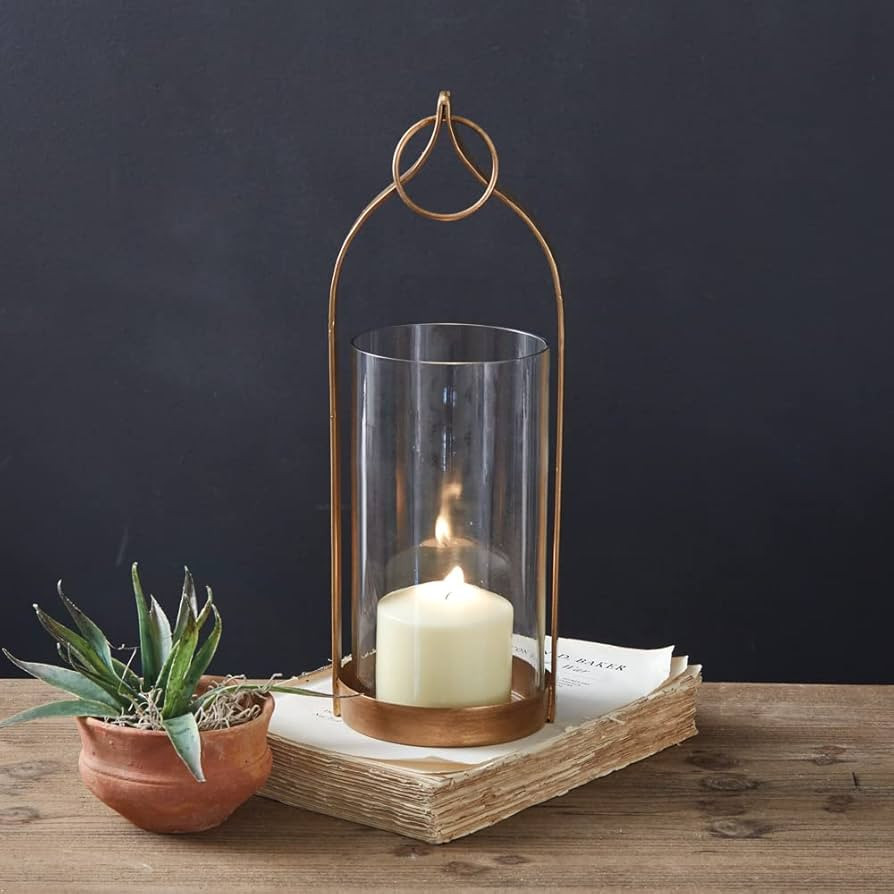 370531 Small Lucienne Lantern, Brass | Amazon (US)