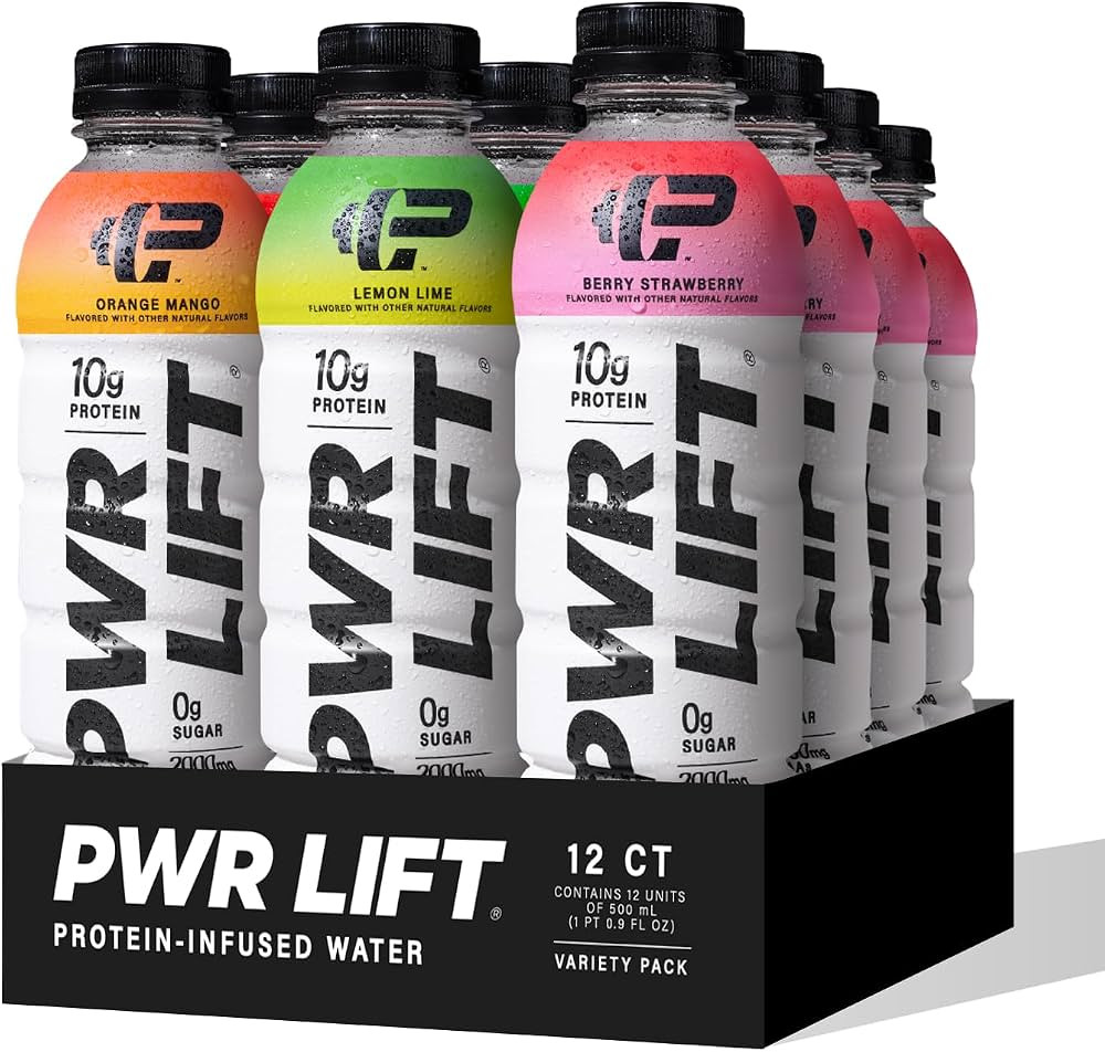 Whey Protein Water Sports Drink by PWR LIFT | Variety Pack | Keto, Vitamin B, Electrolytes, Zero ... | Amazon (US)