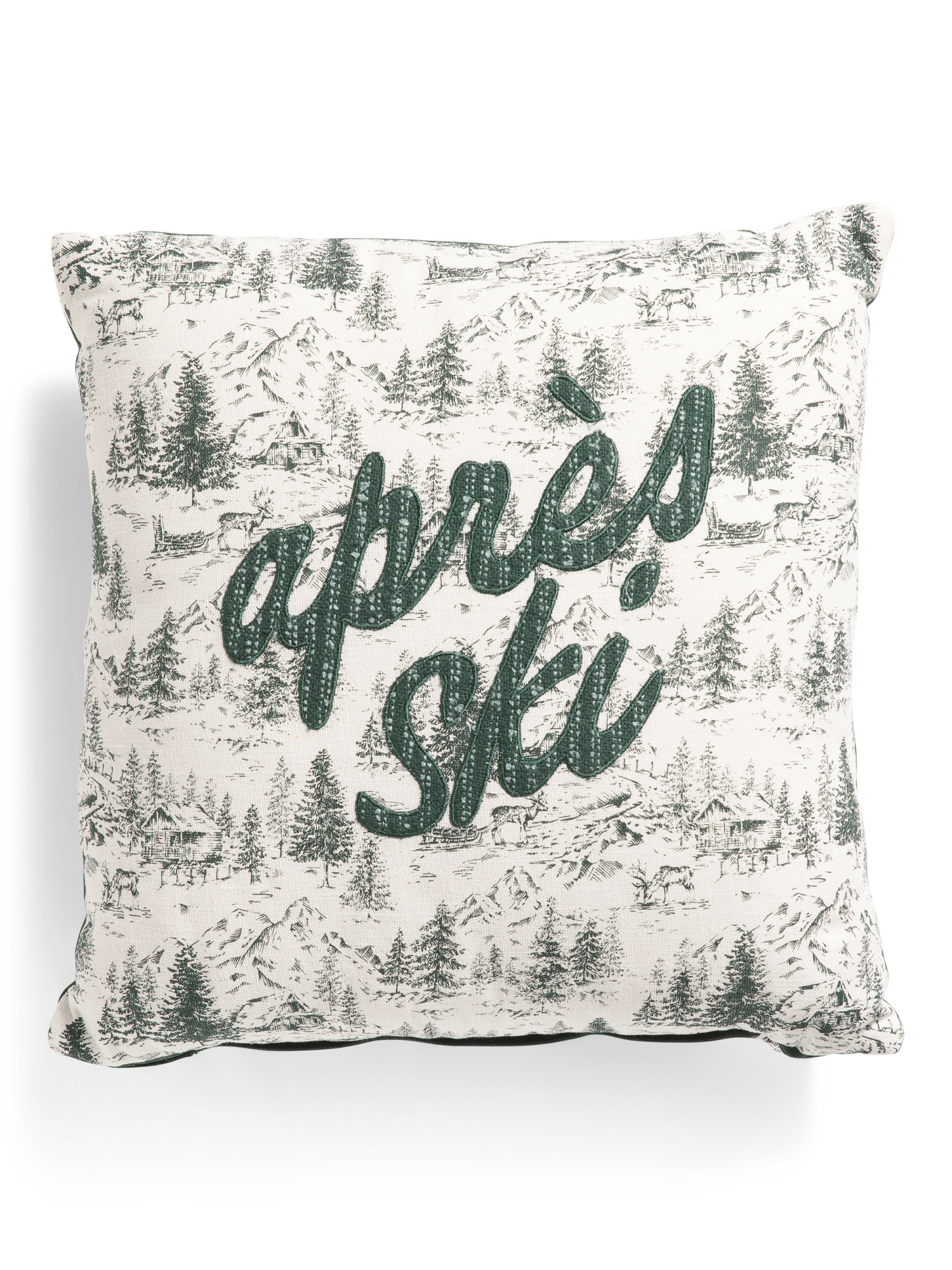 20x20 Apres Ski Toile Pillow | TJ Maxx