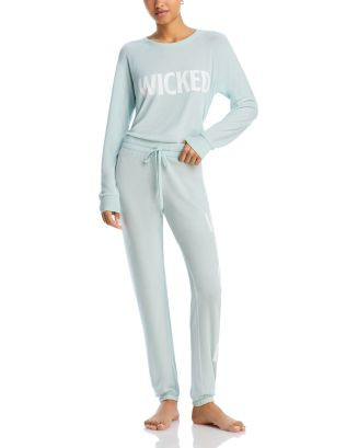 AQUA Long Sleeve Crew Neck Wicked Pajama Set - Exclusive  | Bloomingdale's EDITORIAL Wicked | Bloomingdale's (US)