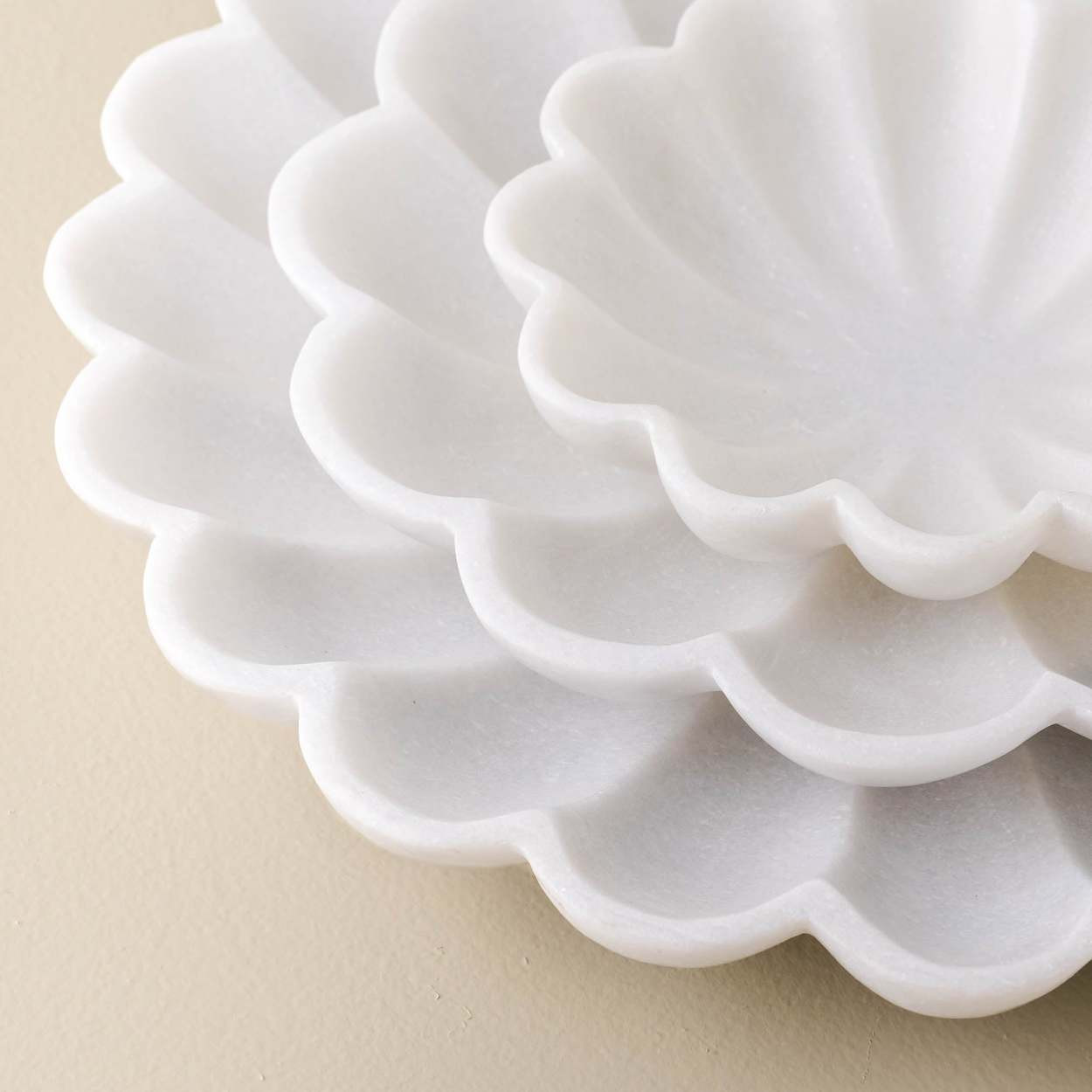 Scalloped Marble Accent Bowl | Magnolia