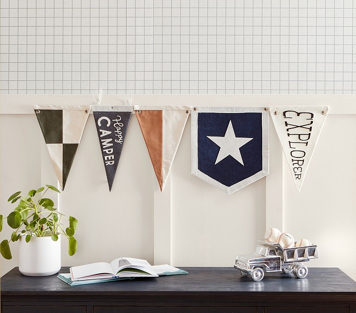 Pennant Flag Set, Set of 5 | Pottery Barn Kids