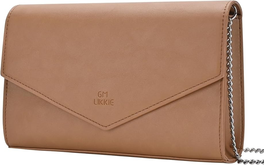 GM LIKKIE Clutch Purse for Women, Evening Envelope Clutch Bag, Crossbody Foldover PU Leather Shou... | Amazon (US)