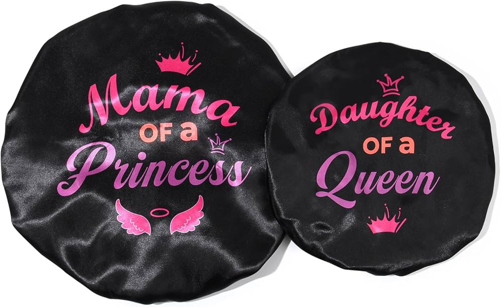 Bonnet Set Baby Mommy Bonnet Sleep Cap Baby Hair Cap for Women Girls Kids Toddler Curly Reversibl... | Amazon (US)
