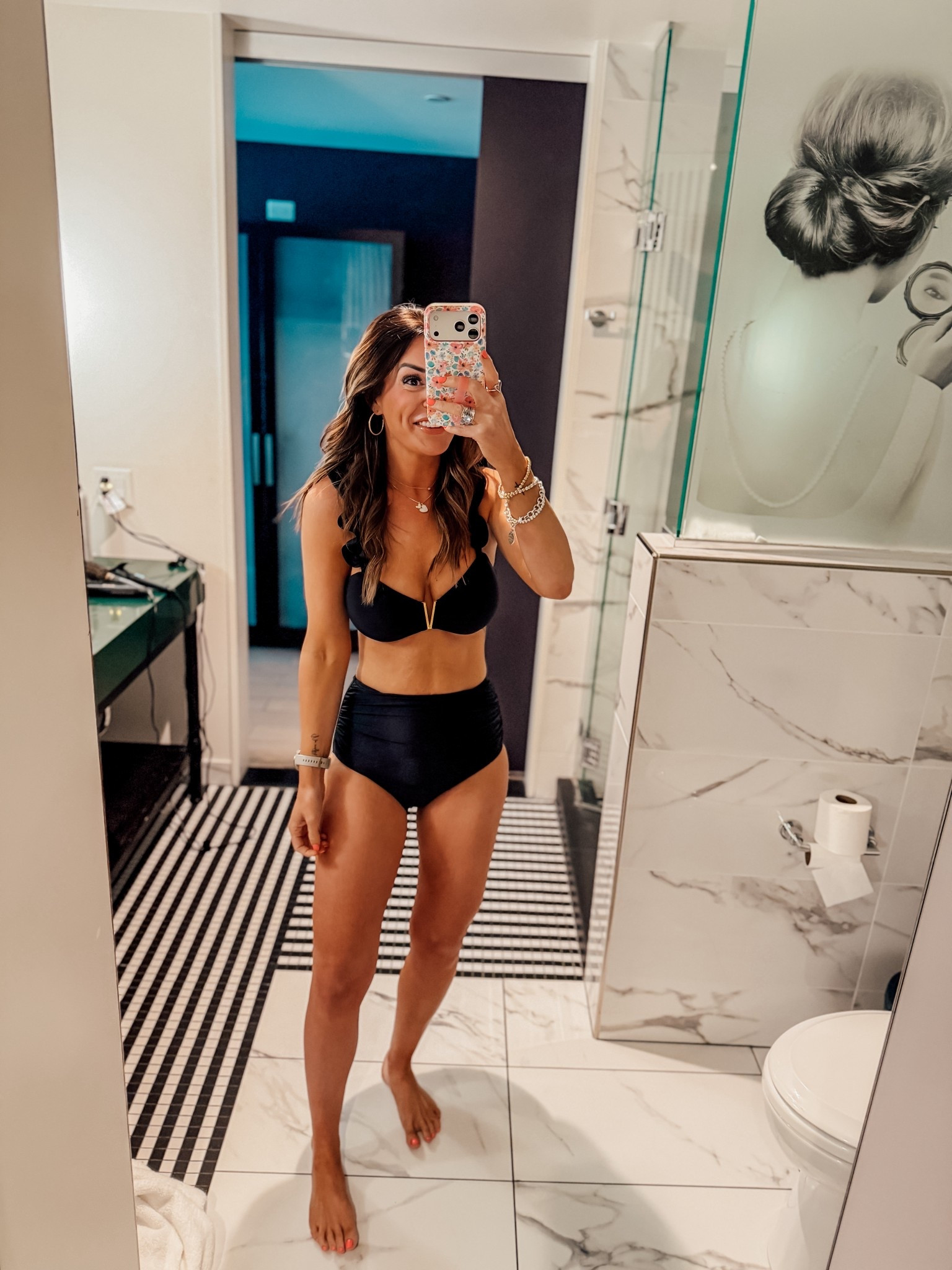 This swimsuit is from Amazon! I did mix and match two different brands from Amazon (the top is from one of the sets titled SPORLIKE and the bottoms are from one of the other sets titled BMJL ) both are listed below. I’m wearing a small in the top and bottoms. I’m 5”6 for reference, usually a 0-2, XS-S, 32D. I added a few different styles just in case! 

#LTKootd #LTKdayinmylife #LTKgrwm