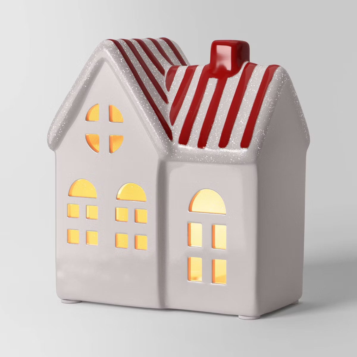 5.25" Christmas Lit White Ceramic house - Wondershop™ | Target