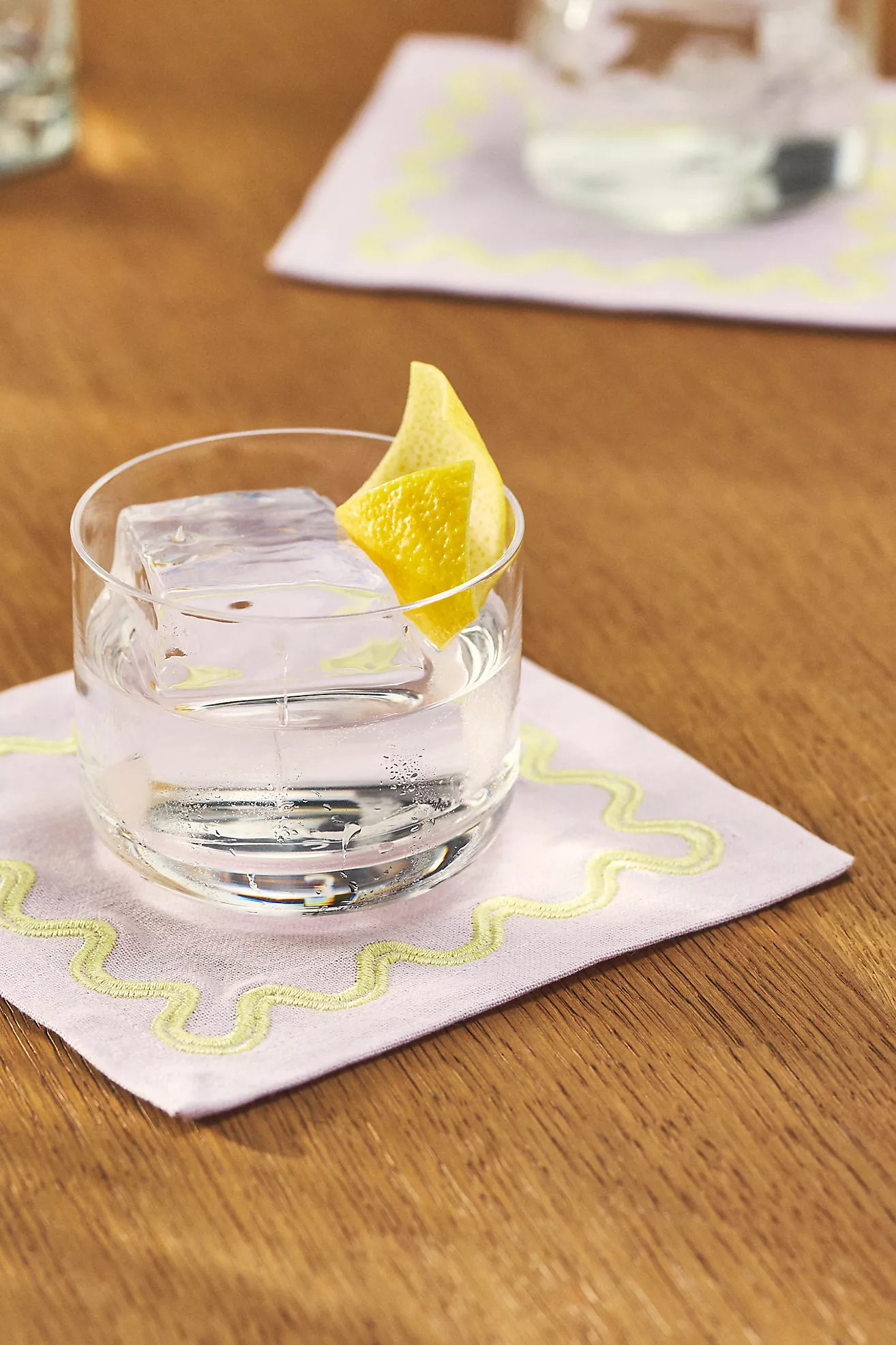 Madeline Embroidered Cocktail Napkins, Set of 4 | Anthropologie (US)