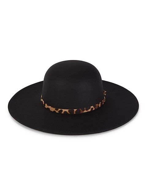 MARCUS ADLER ​Leopard-Band Felt Hat on SALE | Saks OFF 5TH | Saks Fifth Avenue OFF 5TH