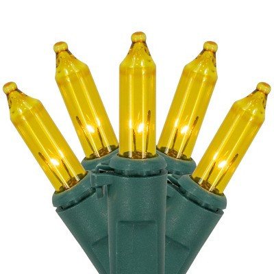 Northlight Mini Christmas Lights - Yellow - 20.25' Green Wire - 100ct | Target