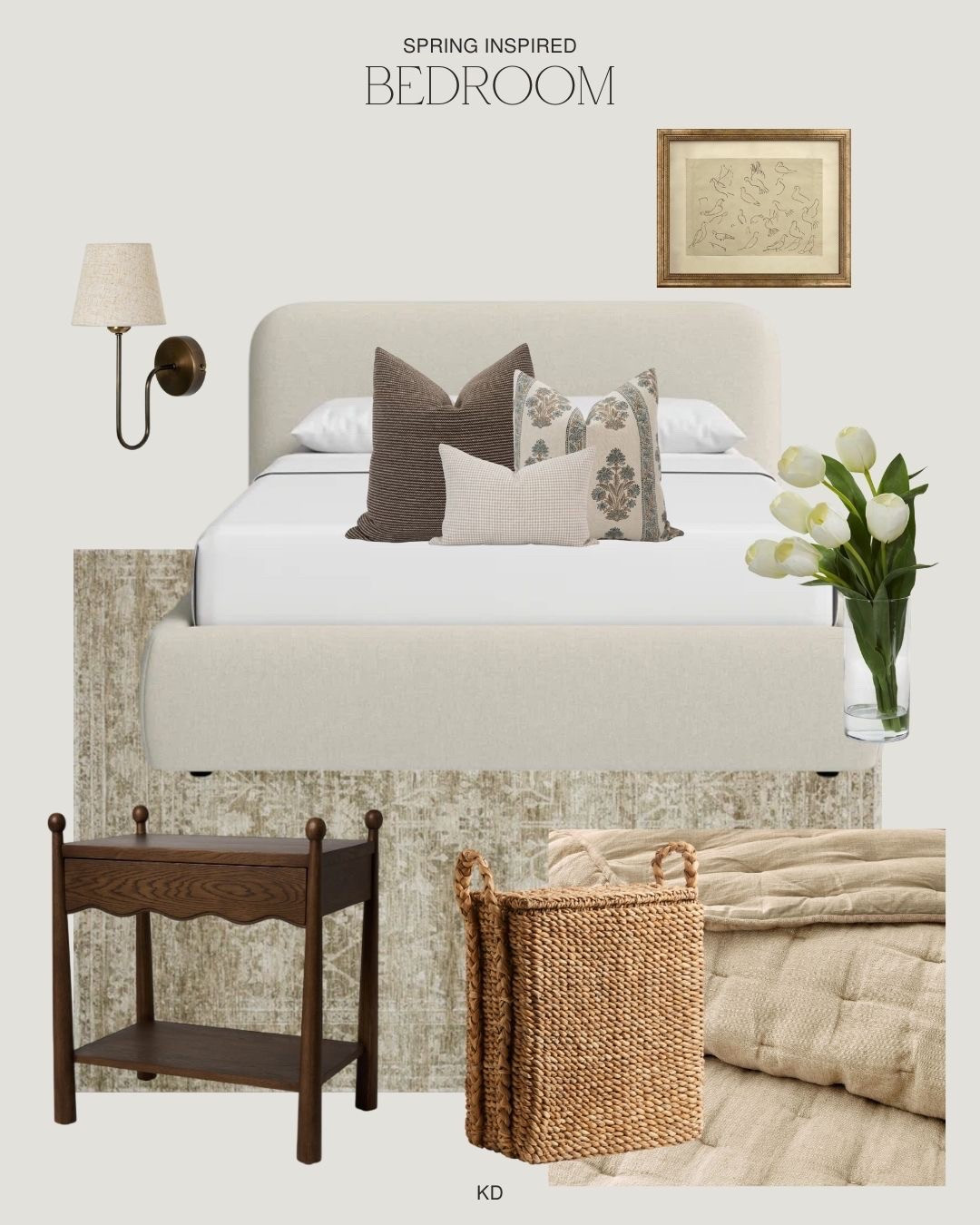 Spring Inspired Bedroom 

#bedroom #bedroomdecor #wayfair #springdecor #interiors 

#LTKSeasonal #LTKSpringSale #LTKHome