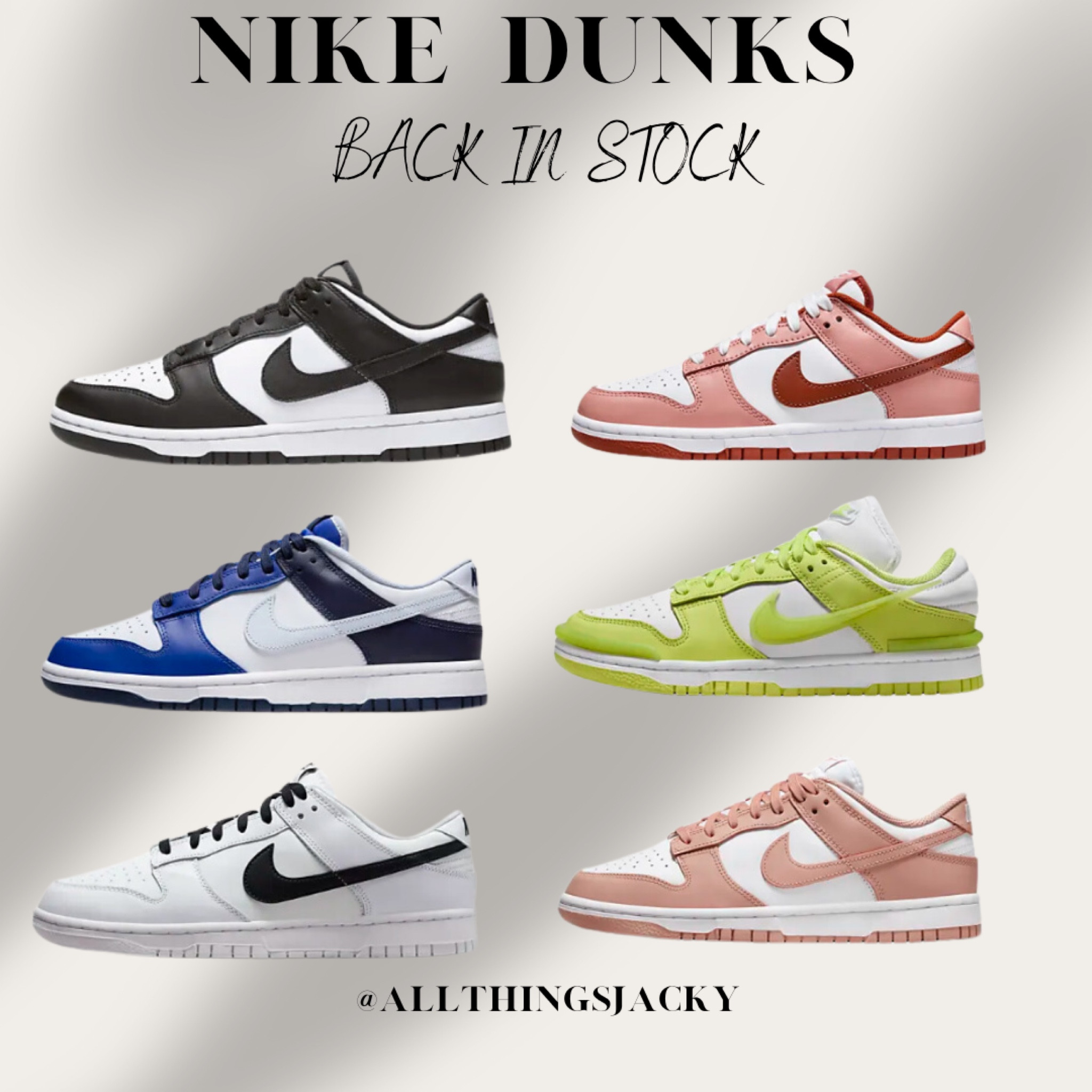 Alert! 🚨Nike dunks back in stock! 
Gift ideas
Gifts for her 
Gift for him
Gift for kids 


#LTKstyletip #LTKHoliday #LTKGiftGuide