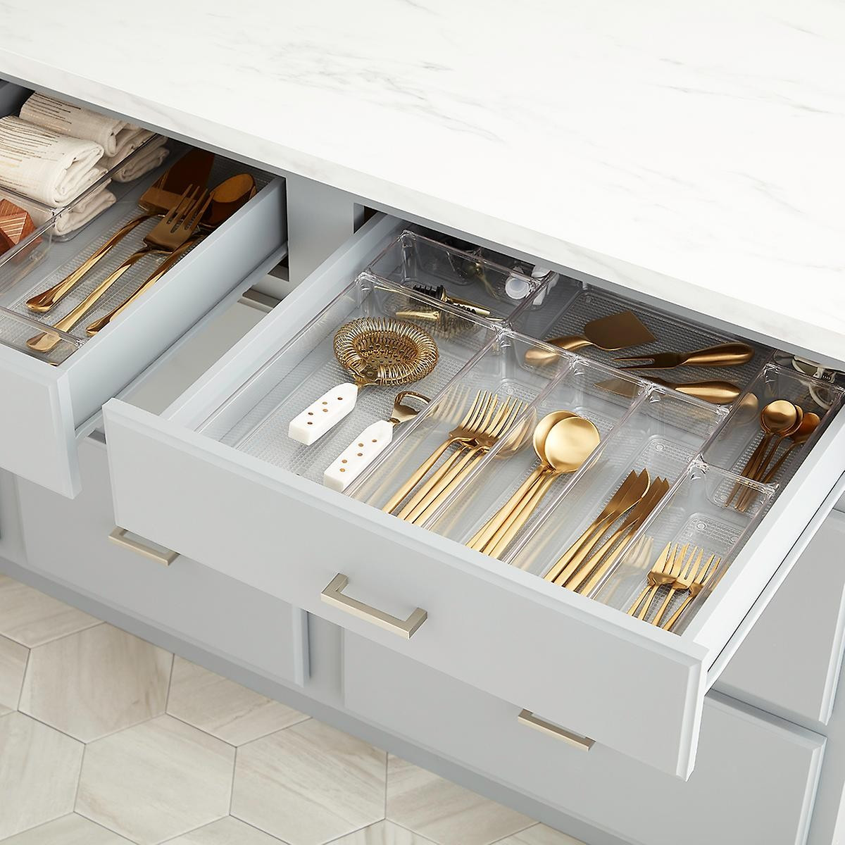The Everything Drawer Organizer Clear | The Container Store