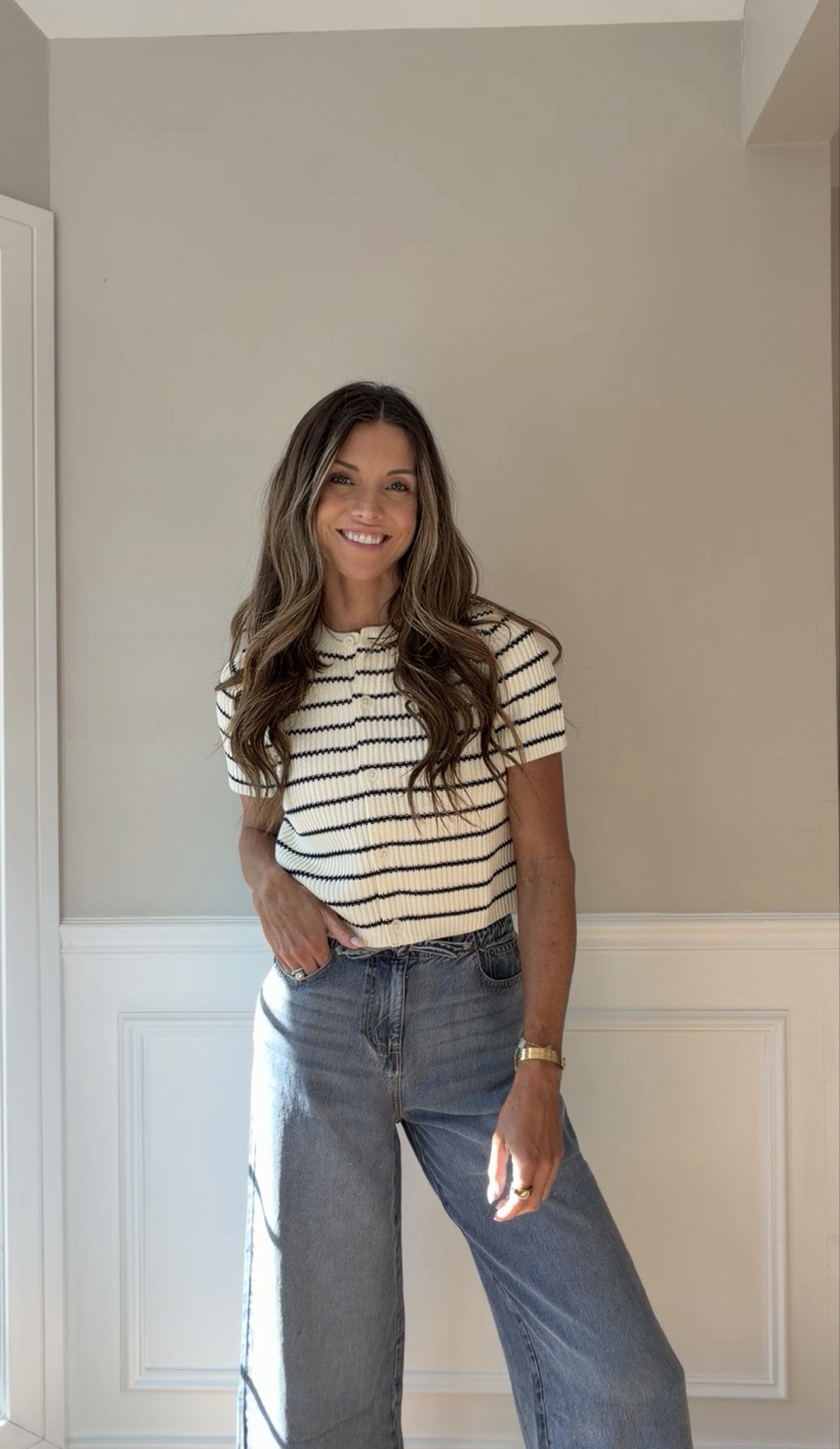 Love this lounge, denim crop pants and sweater! 40% off sitewide with code VIPONLY. ￼Wearing size small in each! 

#LTKSaleAlert #LTKTall #LTKSeasonal