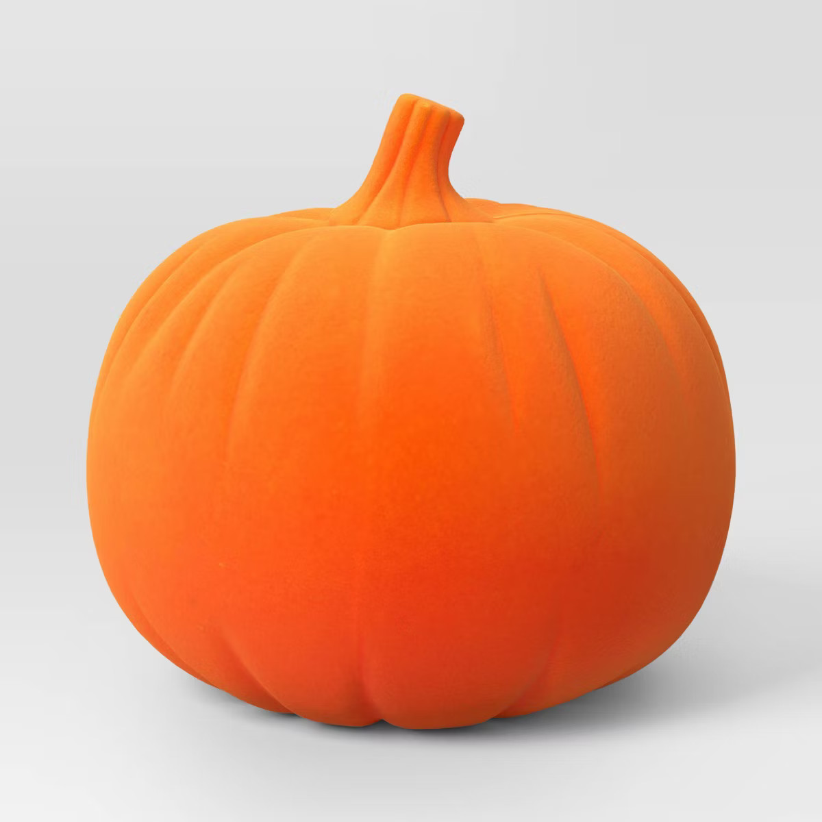 Plastic Flocked Pumpkin Neon Orange Halloween Decorative Figurine - Hyde & EEK! Boutique™ | Target